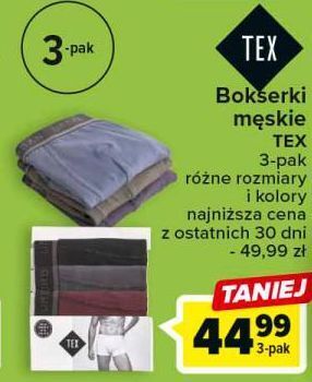 Carrefour Bokserki męskie tex oferta