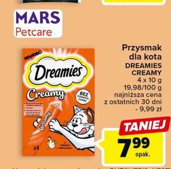 Carrefour Przysmak dla kota z kurczakiem dreamies creamy oferta