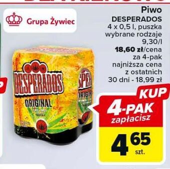 Carrefour Piwo desperados oferta