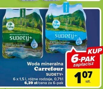 Carrefour Woda naturalna niegazowana carrefour sudety+ oferta