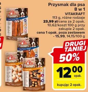 Carrefour Przysmak dla psa flavours oferta
