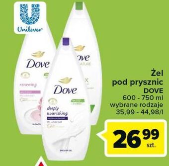 Carrefour Żel pod prysznic invigorating dove care by nature oferta