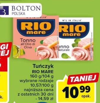 Carrefour Tuńczyk naturalny rio mare oferta