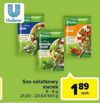Carrefour Koperkowo-ziołowy knorr sos sałatkowy oferta