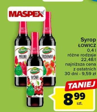 Carrefour Syrop truskawkowy łowicz oferta