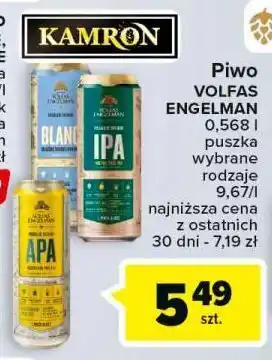 Carrefour Piwo volfas engelman blanc oferta