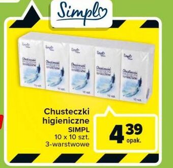 Carrefour Chusteczki higieniczne simpl oferta