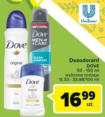 Carrefour Dezodorant clean comfort dove men+care oferta