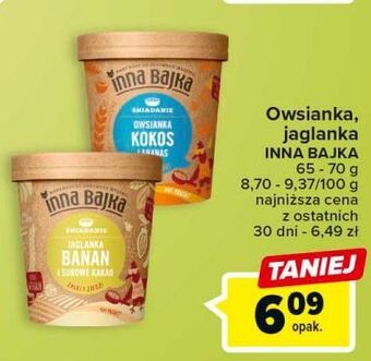 Carrefour Jaglanka banan i surowe kakao inna bajka oferta