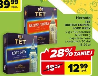 Carrefour Herbata tet lord grey oferta