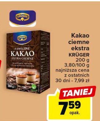 Carrefour Kakao familijne ciemne kruger oferta