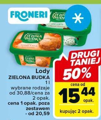 Carrefour Lody miętowe zielona budka oferta