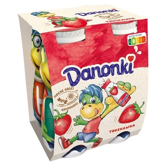 Kaufland Danone danonki jogurt do picia truskawka 400 g (4 x 100 g) oferta