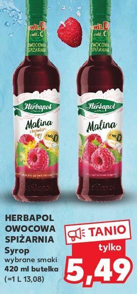Kaufland Syrop malina herbapol oferta