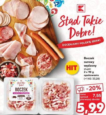 Kaufland Boczek surowy słupki k-classic stąd takie dobre! oferta