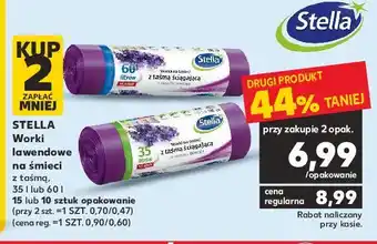 Kaufland Worki na śmieci lawendowe 35 l stella oferta