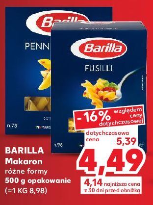 Kaufland Makaron penne rigate barilla oferta