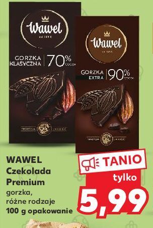 Kaufland Czekolada gorzka 70 % wawel dark oferta