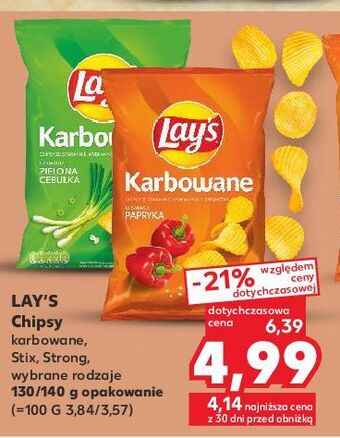 Kaufland Chipsy ostre chilli lay's strong oferta