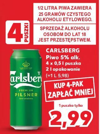 Kaufland Piwo carlsberg oferta