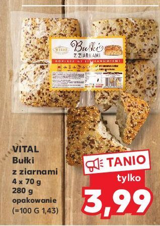 Kaufland Bułki z ziarnami vital oferta