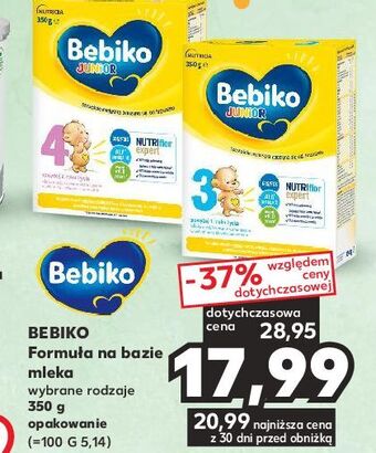 Kaufland Mleko 3 bebiko junior oferta