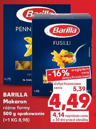 Kaufland Makaron fusilli barilla oferta