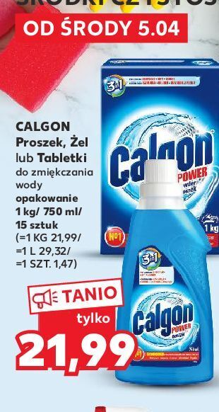 Kaufland Proszek zmiękczający wodę przeciw kamieniowi calgon oferta