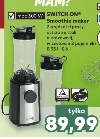 Kaufland Smoothie maker 300 w switch on oferta