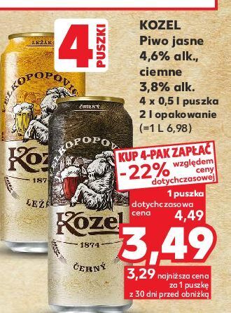 Kaufland Piwo kozel lezak oferta