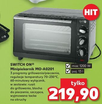 Piekarnik mini mo-a0201 switch on