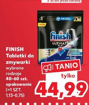 Kaufland Tabletki do zmywarek regular finish quantum ultimate oferta