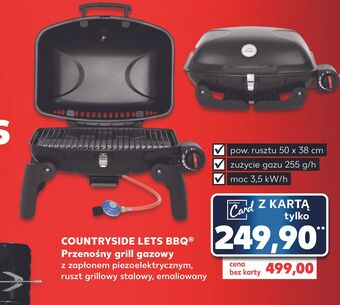 Kaufland Grill gazowy przenośny k-classic countryside oferta