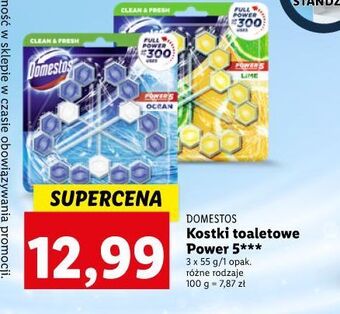 Lidl Kostka do wc lime domestos power5 oferta