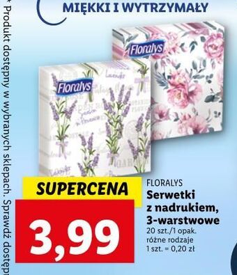 Lidl Serwetki 33 x cm floralys oferta