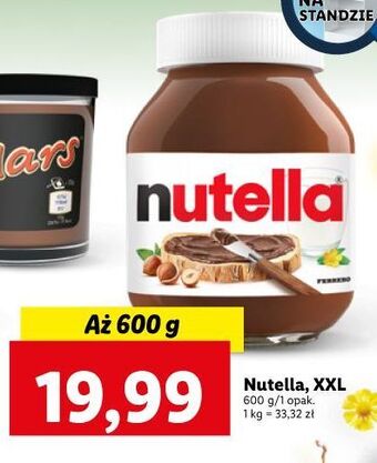 Lidl Krem czekoladowo-orzechowy nutella oferta