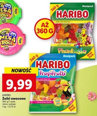Lidl Żelki haribo tropifrutti oferta
