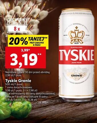 Lidl Piwo tyskie gronie oferta