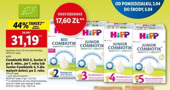 Lidl Mleko 2 hipp bio combiotik oferta