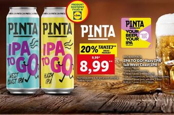 Lidl Piwo pinta ipa to go hazy oferta