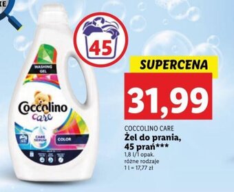Lidl Coccolino Care Żel do prania 45 prań 1,8l oferta