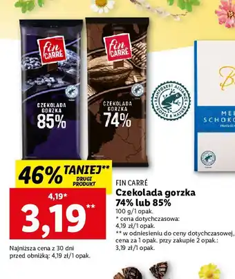 Lidl Czekolada gorzka extra dark 85% oferta