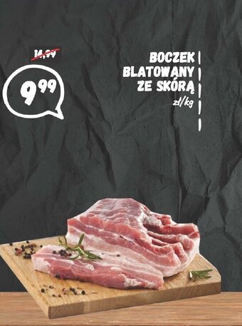 Wafelek Boczek blatowany ze skórą 1kg oferta