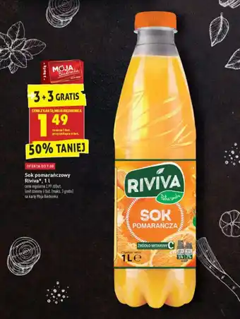 Biedronka Sok pomarańczowy 1l oferta