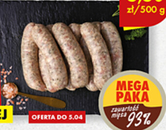 Biedronka Kiełbasa biała kraina mięs oferta