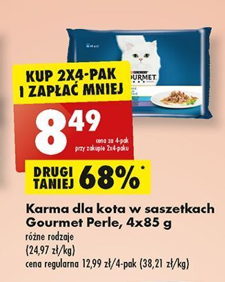 Biedronka Karma dla kota rybny duet purina gourmet perle oferta