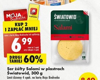 Biedronka Ser salami światowid oferta