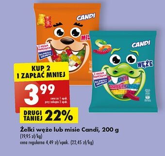 Biedronka Żelki węże candi (biedronka) oferta