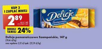 Biedronka Ciastka z galaretką pomarańczową delicje szampańskie oferta