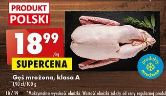 Biedronka Gęś mrożona oferta